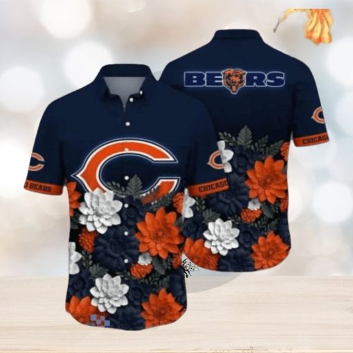 Chicago Bears NFL Flower Hawaii Shirt Style Gift For Men And Women