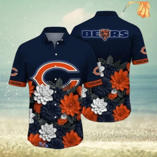 Chicago Bears NFL Flower Hawaii Shirt Style Gift For Men And Women