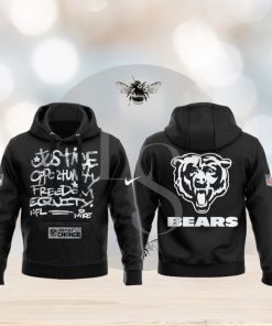 Chicago Bears NFL Justice Opportunity Equity Freedom Hoodie 3D