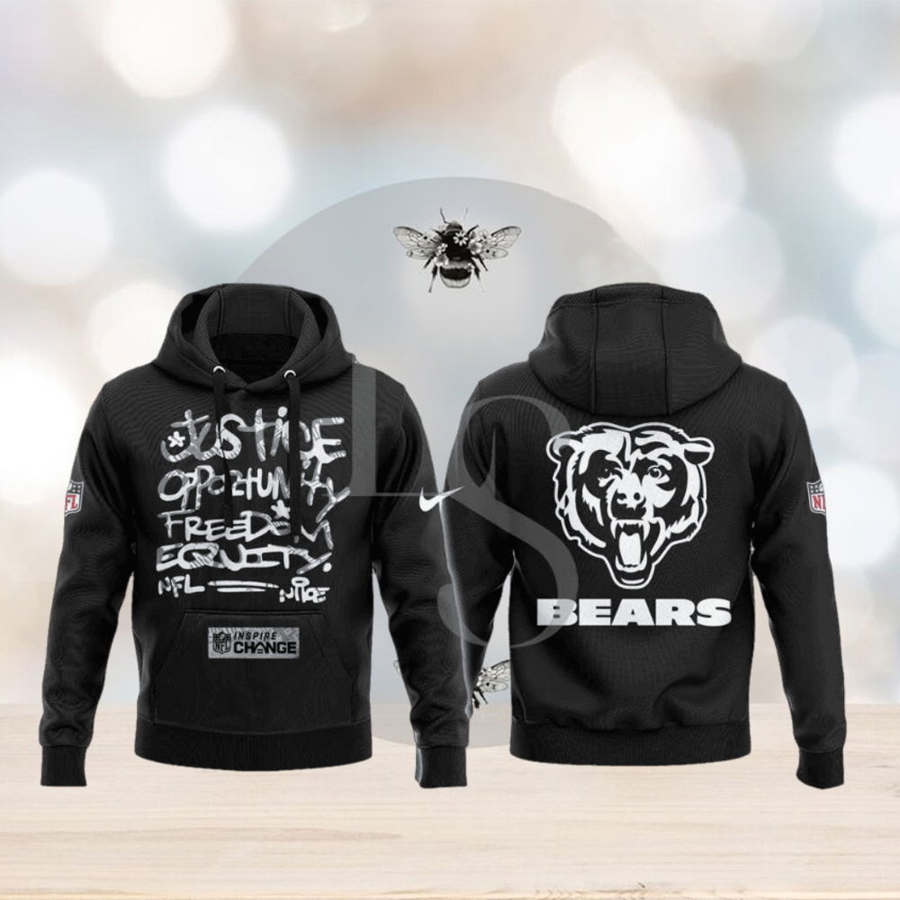 Chicago Bears NFL Justice Opportunity Equity Freedom Hoodie 3D Chicago Bears NFL Justice Opportunity Equity Freedom Hoodie 3D