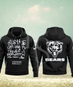 Chicago Bears NFL Justice Opportunity Equity Freedom Hoodie 3D