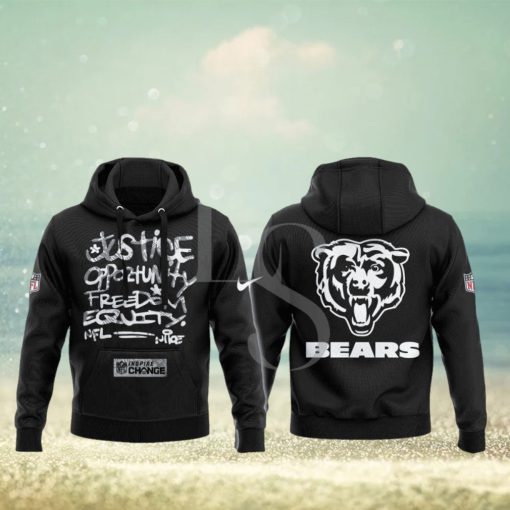 Chicago Bears NFL Justice Opportunity Equity Freedom Hoodie 3D
