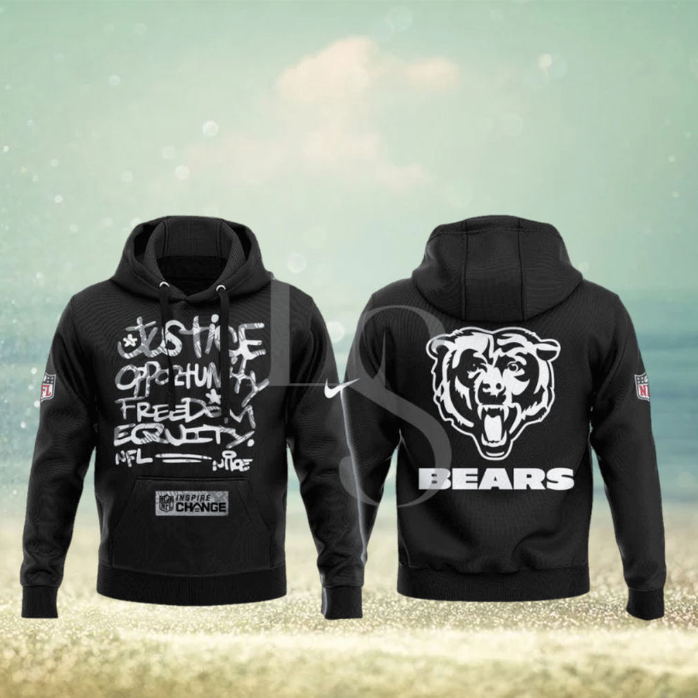 Chicago Bears NFL Justice Opportunity Equity Freedom Hoodie 3D Chicago Bears NFL Justice Opportunity Equity Freedom Hoodie 3D