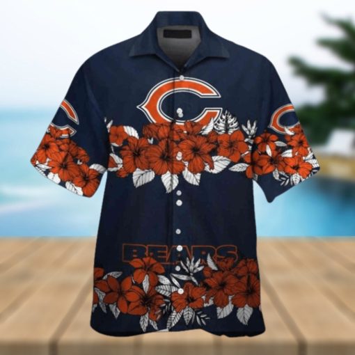 Chicago Bears Ocean Breeze Tropical Short Sleeve Hawaiian Shirt