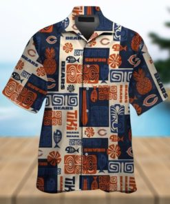 Chicago Bears Palm Shadows Short Sleeve Hawaiian Shirt