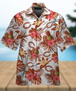 Chicago Bears Paradise Design Short Sleeve Hawaiian Shirt