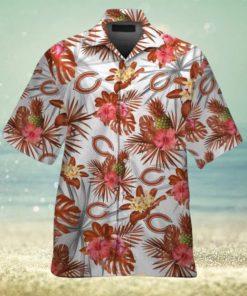 Chicago Bears Paradise Design Short Sleeve Hawaiian Shirt