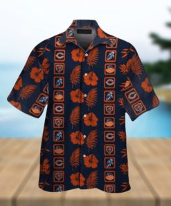 Chicago Bears Reef Reflection Short Sleeve Hawaiian Shirt