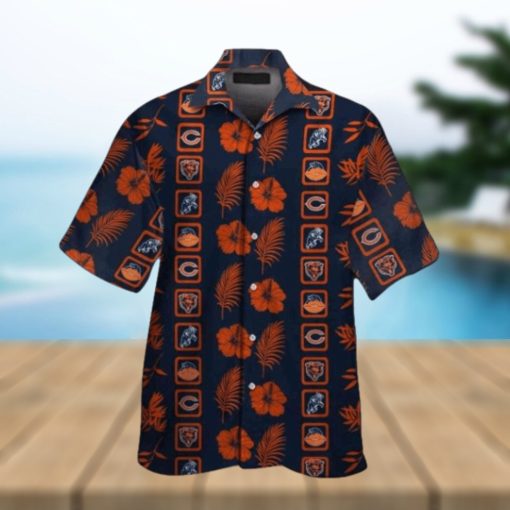 Chicago Bears Reef Reflection Short Sleeve Hawaiian Shirt