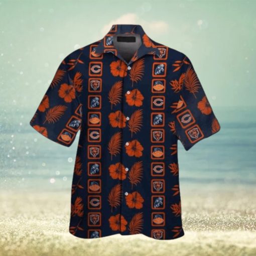 Chicago Bears Reef Reflection Short Sleeve Hawaiian Shirt