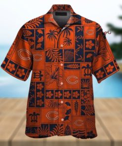 Chicago Bears Tropical Elegance Short Sleeve Hawaiian Shirt