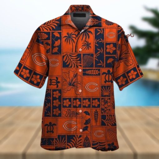 Chicago Bears Tropical Elegance Short Sleeve Hawaiian Shirt