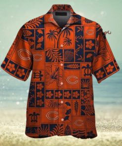 Chicago Bears Tropical Elegance Short Sleeve Hawaiian Shirt