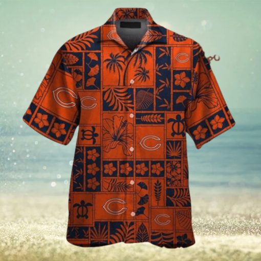 Chicago Bears Tropical Elegance Short Sleeve Hawaiian Shirt