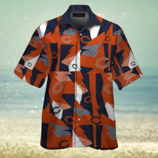 Chicago Bears Wave Whisper Tropical Short Sleeve Hawaiian Shirt