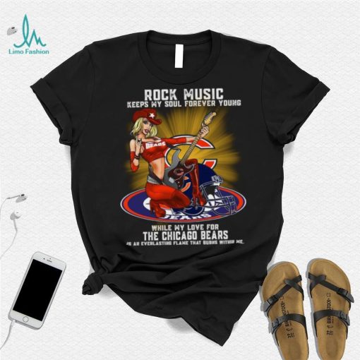 Chicago Bears rock music keep my soul forever young shirt