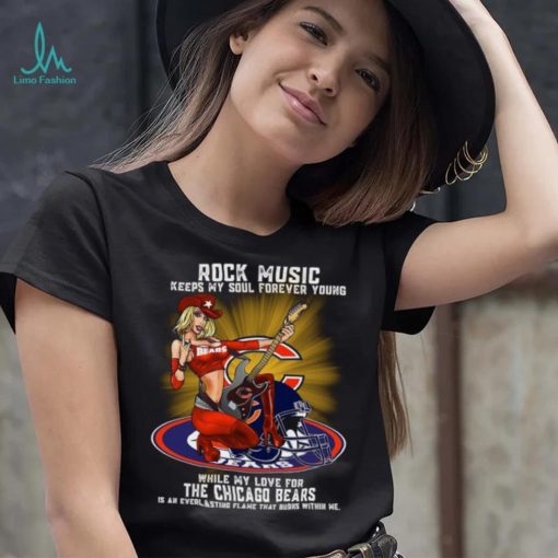 Chicago Bears rock music keep my soul forever young shirt