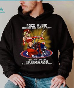 Chicago Bears rock music keep my soul forever young shirt