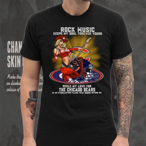 Chicago Bears rock music keep my soul forever young shirt