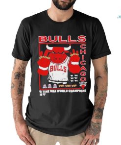 Chicago Bulls 6 Rings 6 time NBA World Champions shirt