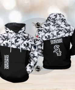 Chicago White Sox MLB Camo Veteran 3D Printed Hoodie