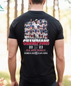 Chick Fil A Peach Bowl Champions 2023 Ole Miss Rebels December 30 2023 Atlanta Georgia T Shirt