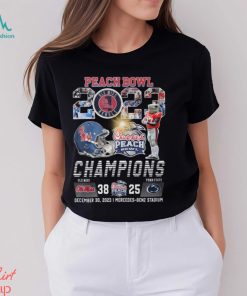 Chick Fil Peach Bowl 2023 Champions Ole Miss Rebels 38 25 Penn State Nittany Lions shirt