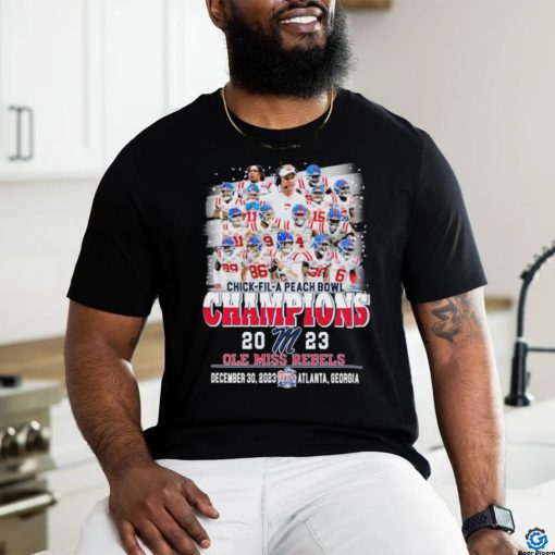 Chick fil A Peach Bowl Champions 2023 Ole Miss Rebels Teams Shirt