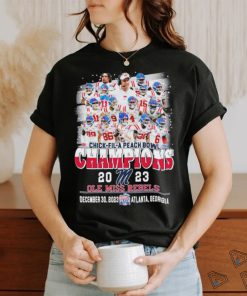 Chick fil A Peach Bowl Champions 2023 Ole Miss Rebels Teams Shirt