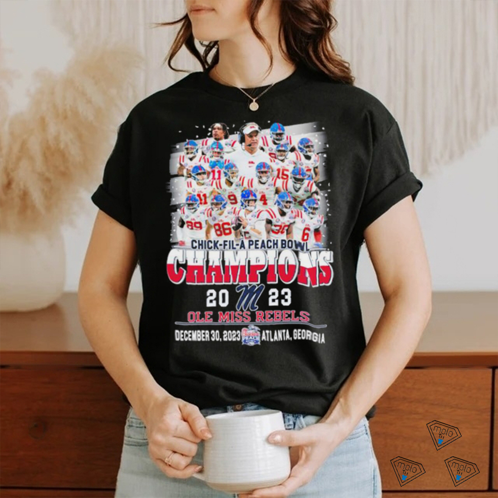 Chick fil A Peach Bowl Champions 2023 Ole Miss Rebels Teams Shirt Chick fil A Peach Bowl Champions 2023 Ole Miss Rebels Teams Shirt