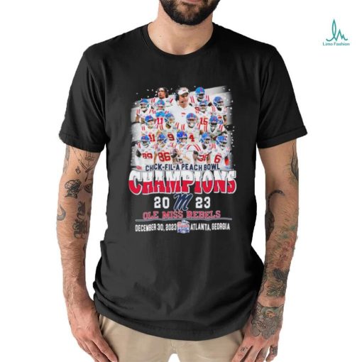 Chick fil A Peach Bowl Champions 2023 Ole Miss Rebels Teams Shirt