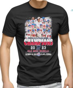 Chick fil A Peach Bowl Champions 2023 Ole Miss Rebels Teams Shirt