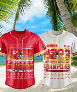 Chiefs 2023 AFC West Division Champions Baseball Jersey