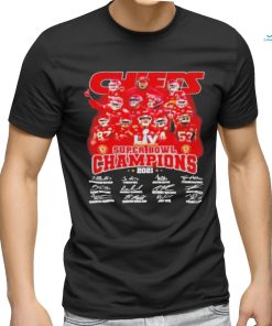 Chiefs Super Bowl LIV Champions 2021 signatures shirt
