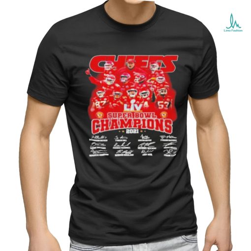 Chiefs Super Bowl LIV Champions 2021 signatures shirt