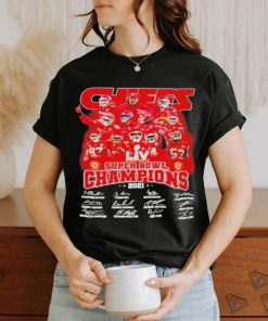 Chiefs Super Bowl LIV Champions 2021 signatures shirt