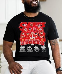 Chiefs Super Bowl LIV Champions 2021 signatures shirt
