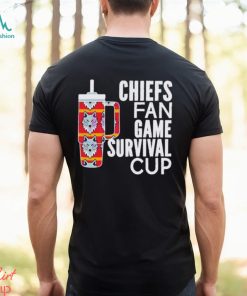 Chiefs fan game survival cup shirt