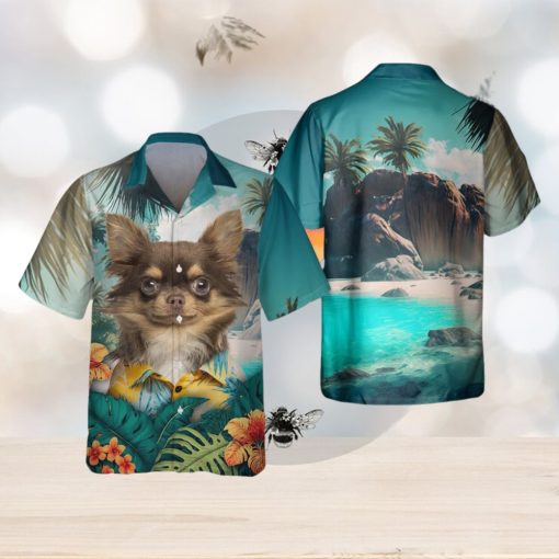 Chihuahua – 3D Tropical Trendy Hawaiian Shirt