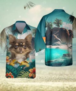 Chihuahua – 3D Tropical Trendy Hawaiian Shirt