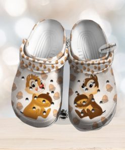 Chip And Dale Hazelnut Pattern Disney Graphic Cartoon Crocs Shoes