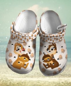 Chip And Dale Hazelnut Pattern Disney Graphic Cartoon Crocs Shoes