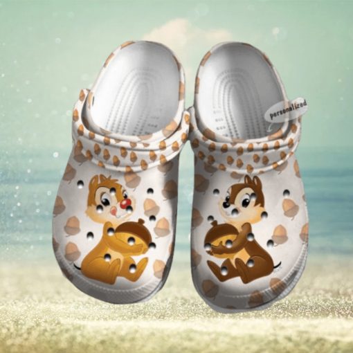 Chip And Dale Hazelnut Pattern Disney Graphic Cartoon Crocs Shoes