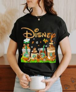 Chip And Date Starbuck Coffee Disney Shirt