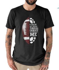 Christian Football Gifts Teen Boys Kids Religious Verse Shirt