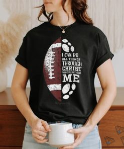 Christian Football Gifts Teen Boys Kids Religious Verse Shirt