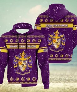 Christmas Style Fraternity Sigma Alpha Epsilon Hoodie 3D All Over Print