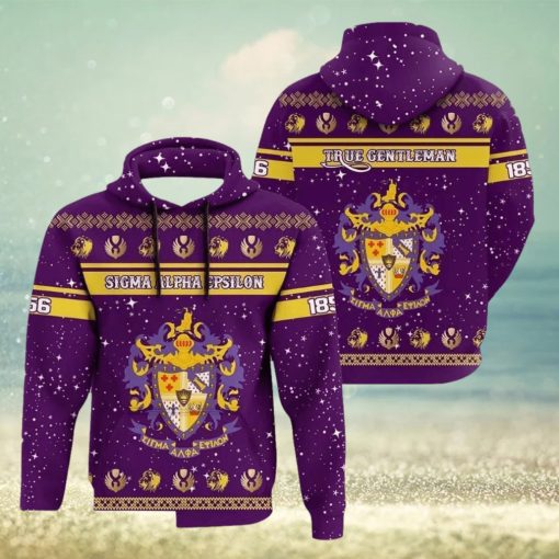 Christmas Style Fraternity Sigma Alpha Epsilon Hoodie 3D All Over Print