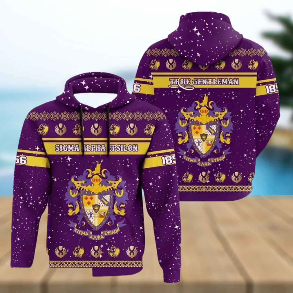 Christmas Style Fraternity Sigma Alpha Epsilon Hoodie 3D All Over Print Christmas Style Fraternity Sigma Alpha Epsilon Hoodie 3D All Over Print