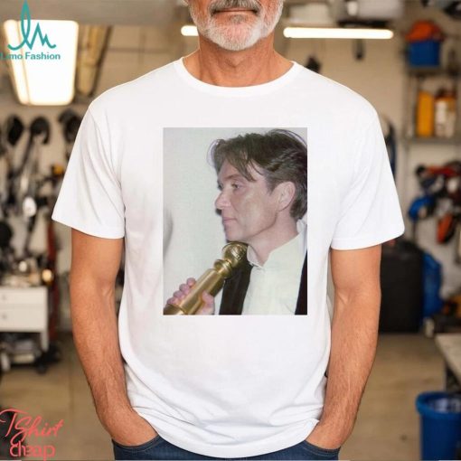 Cillian Murphy With His Golden Globe Photo Vintage T Shirt